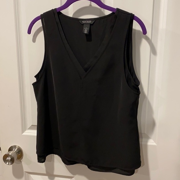 White House Black Market Tops - WHBM V Neck Double Layer Shell Top